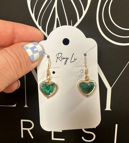 THE MARLEY | malachite hearts